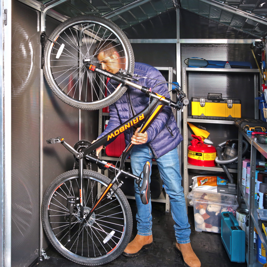 Skjul, Rubicon 4,2 m2, mörkgrå